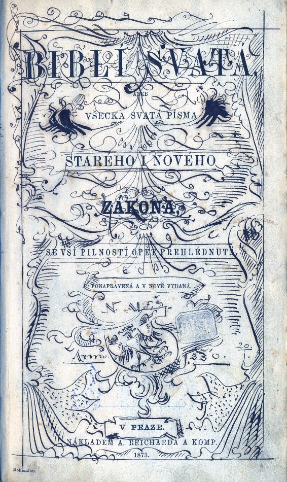 title page richly decorated by M.Aleš