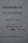 Dedication from V.J.Štěpán to K.V.B. Zenger in his work "Rybníkářství". Taken from the work of M.Evjáková