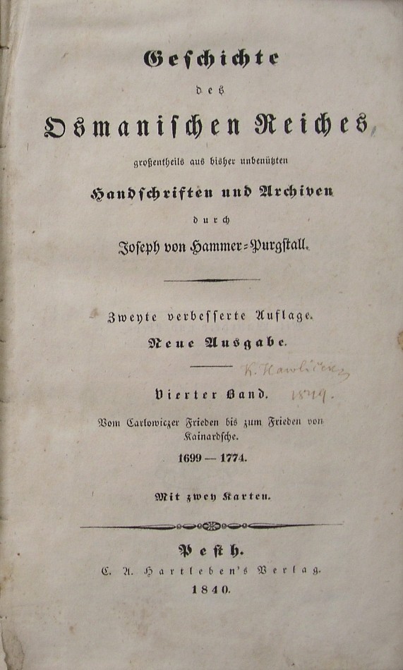 title page with a signature