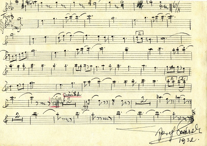 4th. page of imbeded notated music