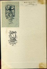 ex-libris and inscription