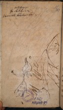 drawing on the fly-leaf