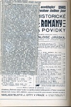 vložen výstřižek o úmrtí Vojtěcha Bartůňka