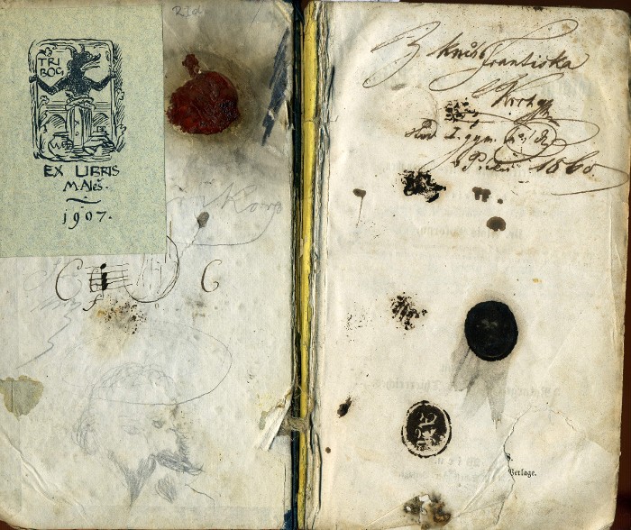 exlibris a cizí podpis