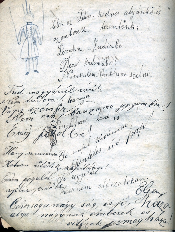 drawing VI and hungarian inscriptions (unfamiliar hand writting)