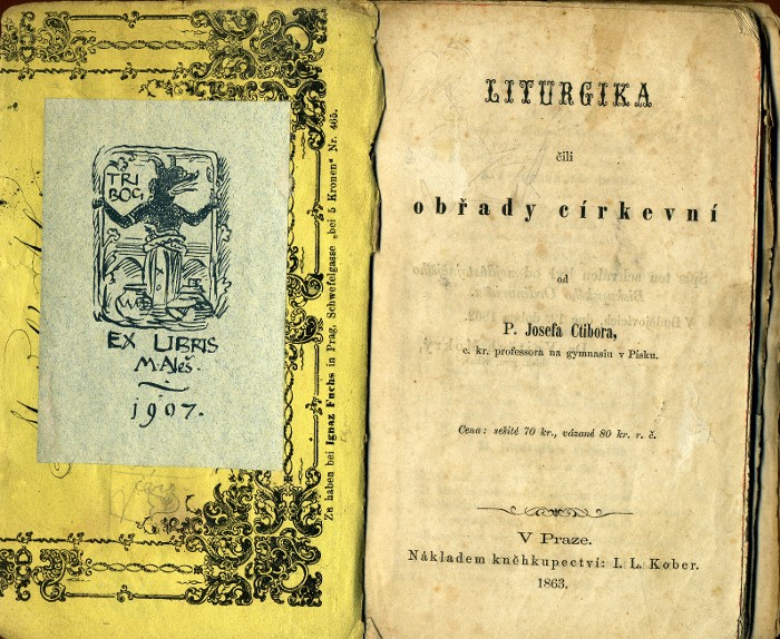 titulní strana a exlibris