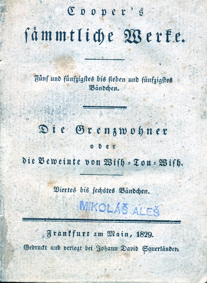 title page with rubber stamp