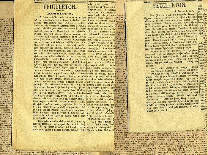 inserted feuilletons about Russia