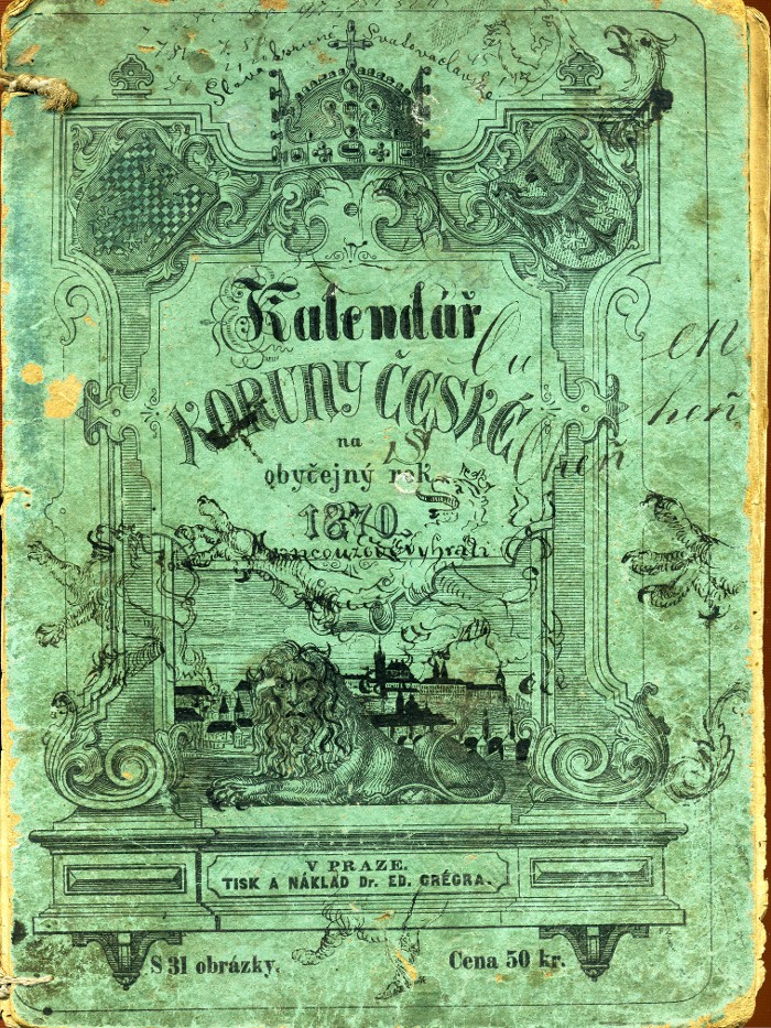 cover with ornaments and drawings