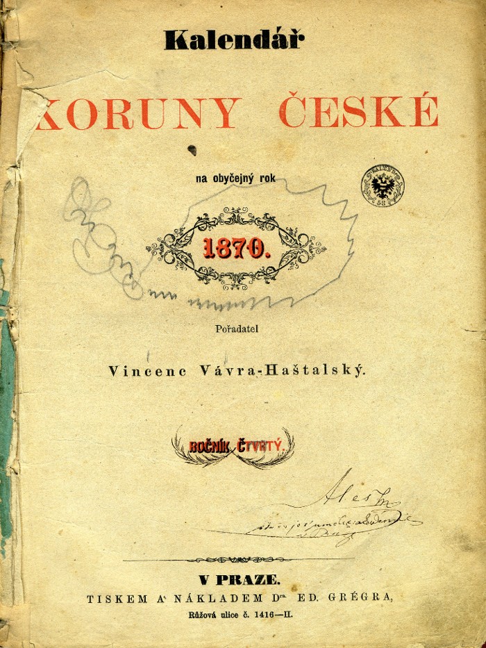 title page with signature