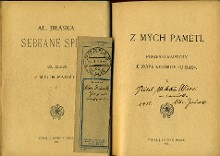 dedication and a little coupon with adress of the author