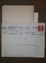 envelop of the letter of František Jirásek