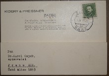 envelop of the letter from firm Kidery a Preissner