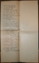 thirdt page of the list sent by F.Zeman to Čapek