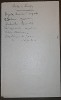 inserted list of Čapek´s notes about plants - behind