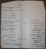 vložený list s Čapkem vypsanými jmény rostlin II - druhá strana