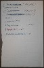 inserted list of Čapek´s notes about plants III