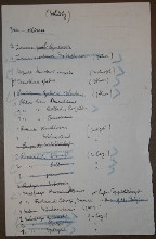 inserted list of Čapek´s notes about plants IV