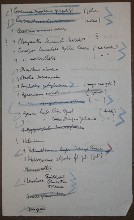 inserted list of Čapek´s notes about plants IV - behind