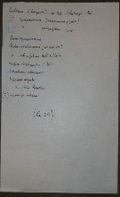 inserted list of Čapek´s notes about plants VI - behind