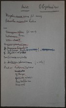 vložený list s Čapkem vypsanými jmény rostlin XI
